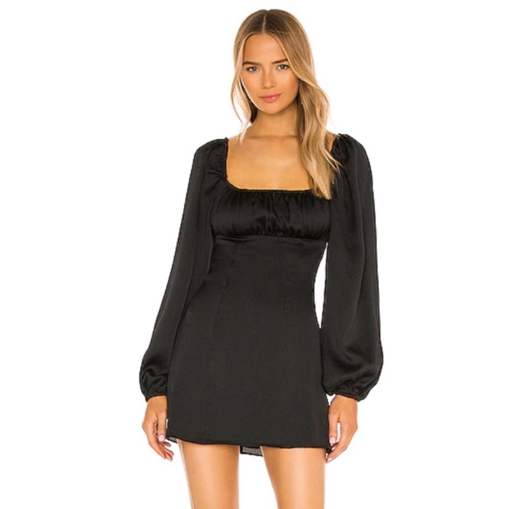MAJORELLE Carla Dress in Black